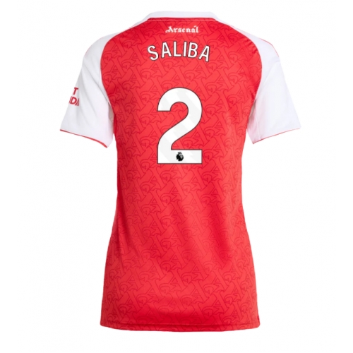 Billige Fotballdrakt Arsenal William Saliba #2 Replika Hjemmedrakt Dame 2025-26 Kortermet Billige Fotballdrakt Arsenal William Saliba #2 Replika Hjemmedrakt Dame 2025-26 Kortermet